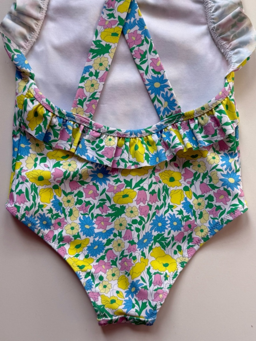 Jacadi Baby Girl Liberty Floral One-Piece Swimsuit - Size 18M - Picture 8 of 15
